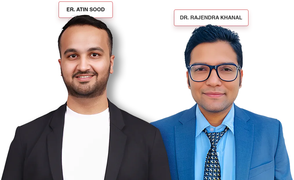 RBU Alumni - Er. Atin Sood and Dr. Rajendra Khanal